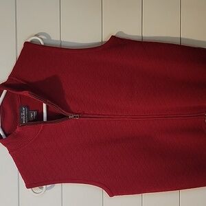 WOOLRICH 100% WOOL VEST  M RED